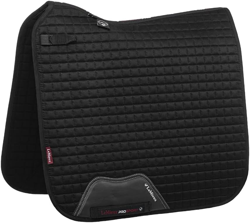 LeMieux Prosport Suede Dressage Square Dressurschabracke L Schwarz, L Schwarz