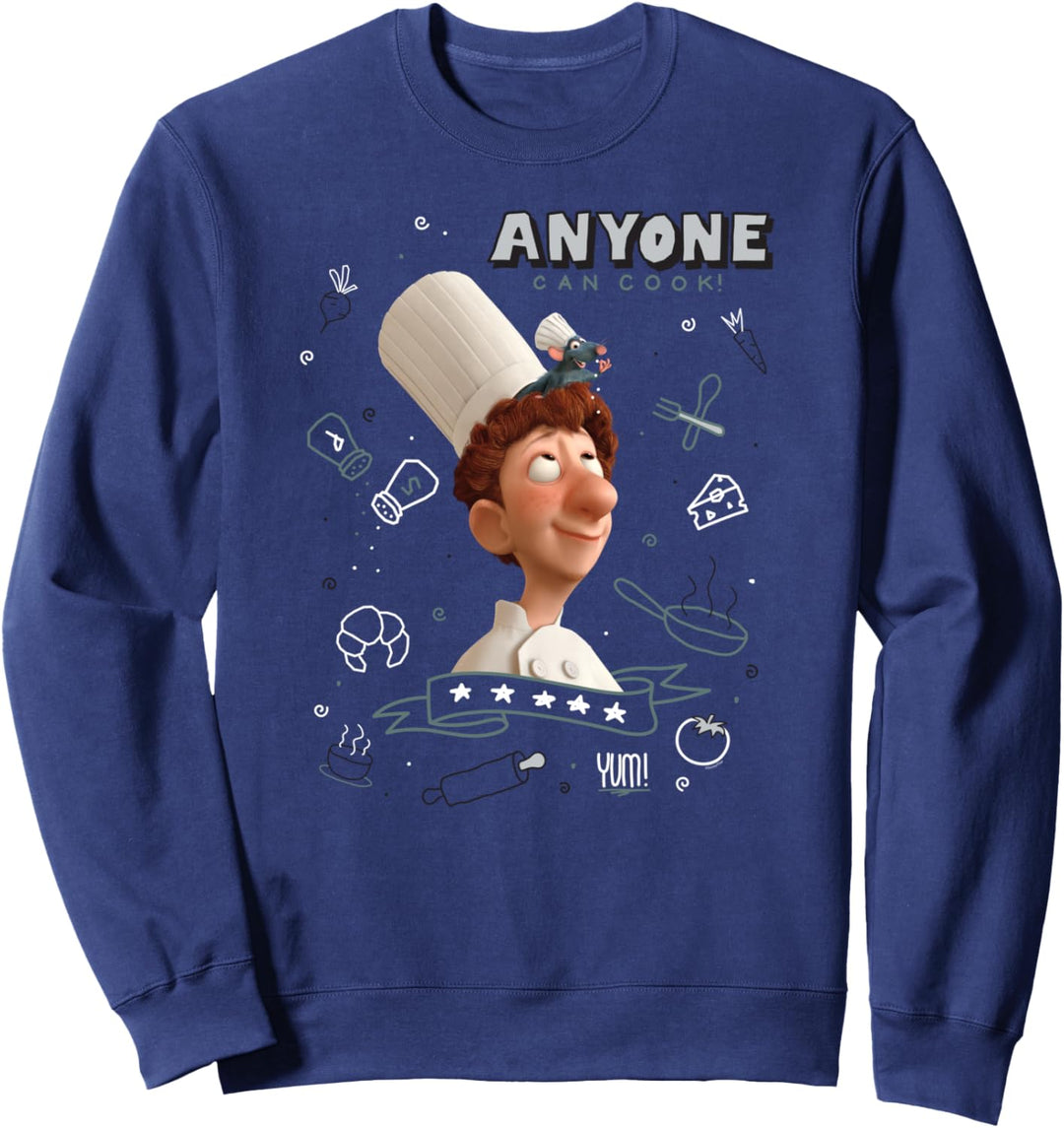 Disney PIXAR Ratatouille Remy & Linguini Anyone Can Cook Sweatshirt