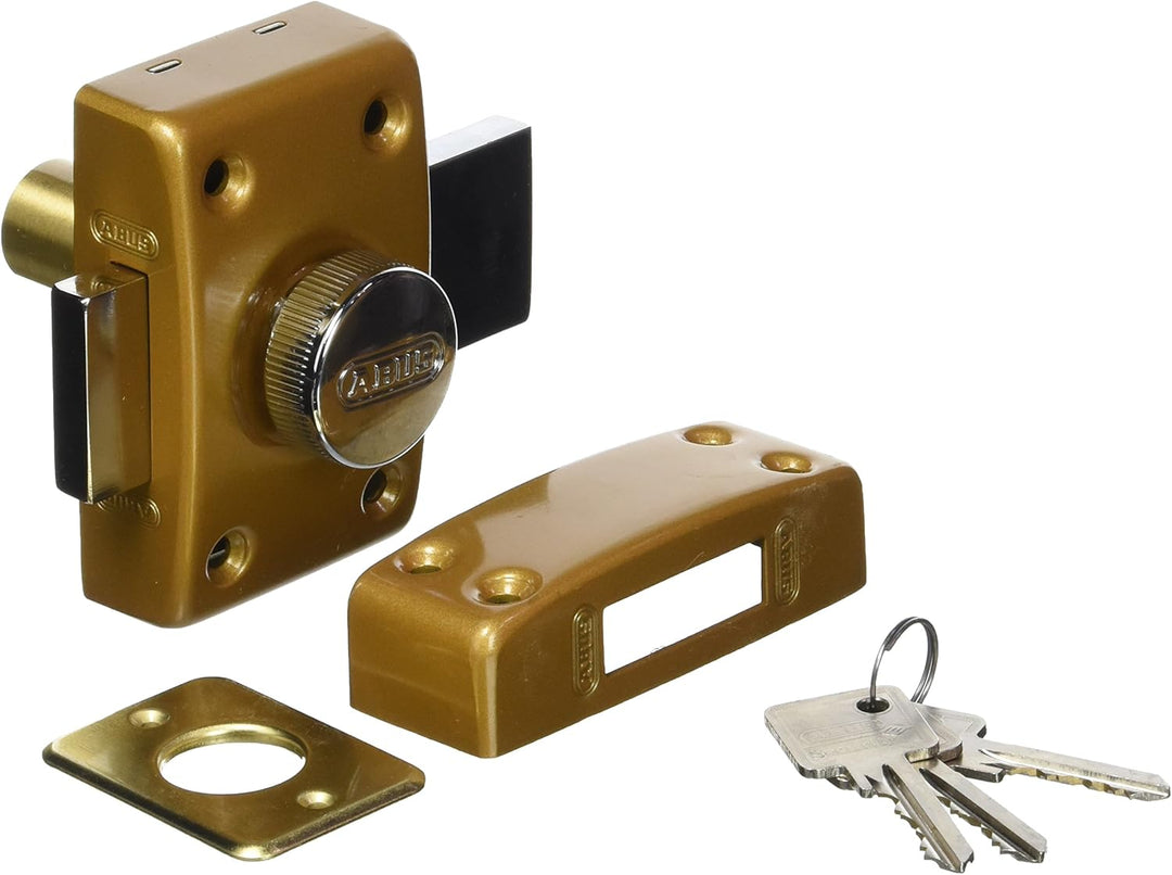 Abus CLK CB 40 B C Schloss mit Zylinder und Knopf, 40 mm, bronzefarben, 40 mm
