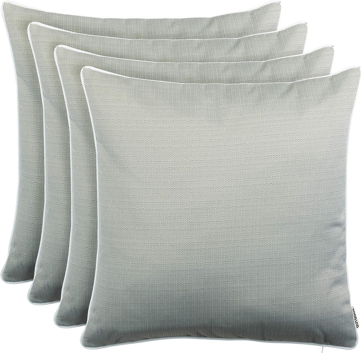 Brandsseller Outdoor Garten Kissen Dekokissen Leinenoptik strukturiert Schmutz- und Wasserabweisend