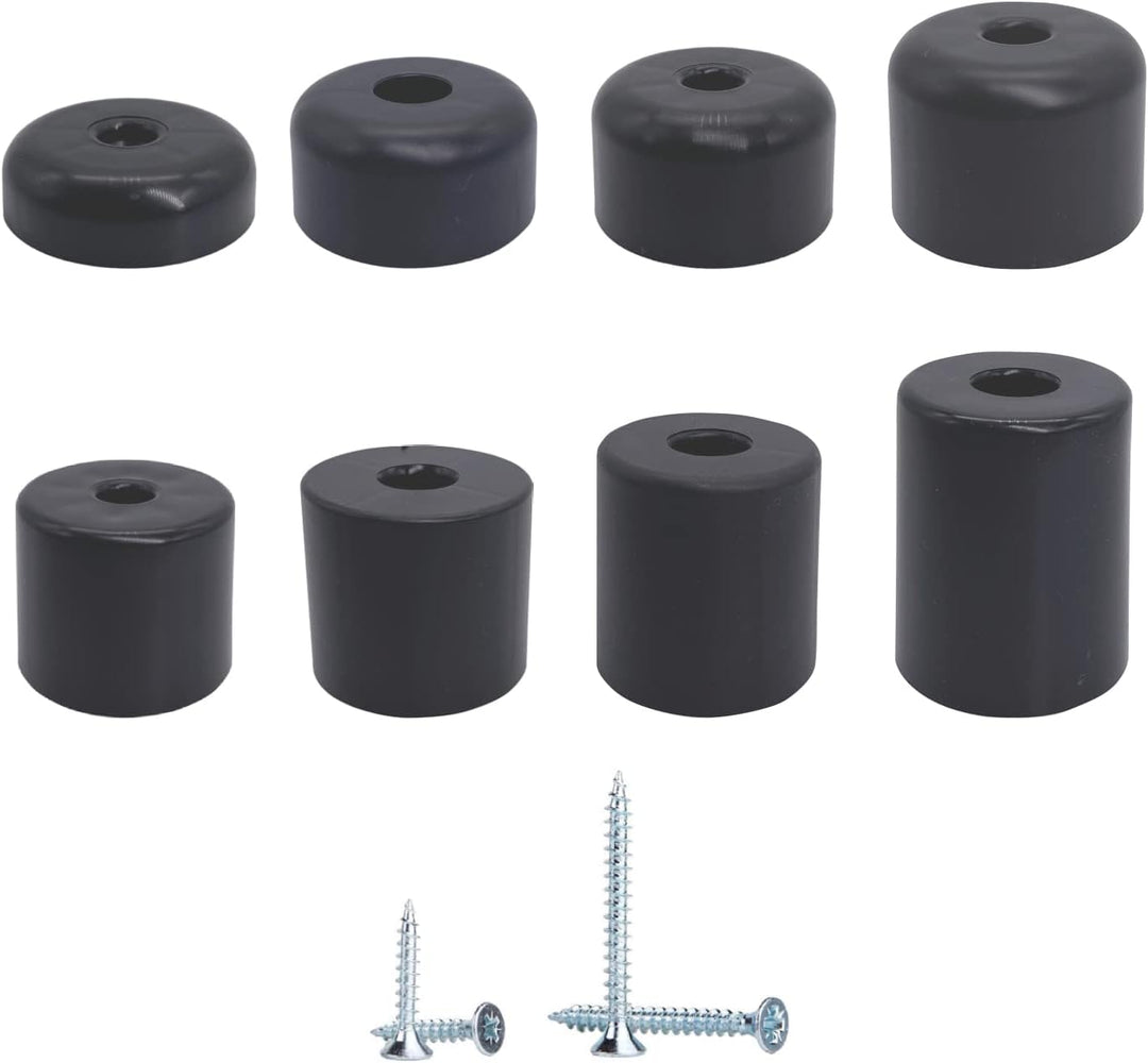 Marcopol Möbelbeine, Höhe 50 mm, rund, Ø 50 mm, Möbelfüsse, Material Kunststoff, Schrauben enthalten