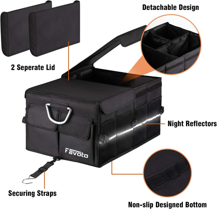 Favoto Auto Kofferraumbox Klappbox Kofferraum Organizer Kofferraumtasche Wasserfest Robust Oxford-Ma