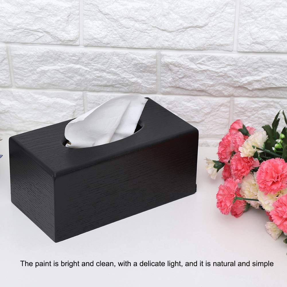 Kosmetiktücherbox Rechteckigen Tissue Box Naturholz Kosmetiktücher Box Cover Halter Dekorative Tissu