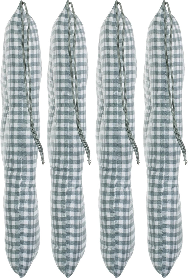 brandsseller Sitzkissen Stuhlkissen kariert Kissen Sitzpolster Garten Auflage - 4er Vorteilspaket -