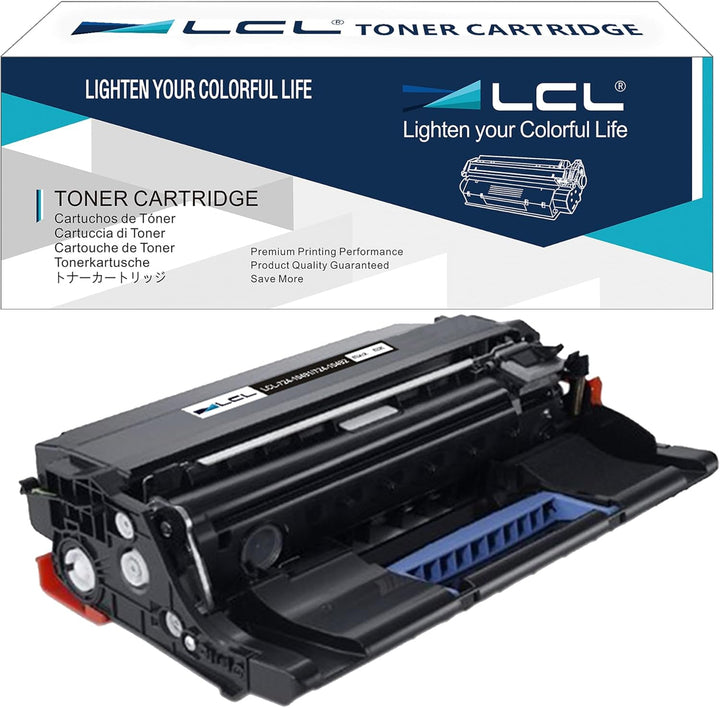 LCL Remanufactured Trommel 724-10491 724-10492 KVK63 (1 Schwarz) Ersatz für Dell B2360d B2360dn B346