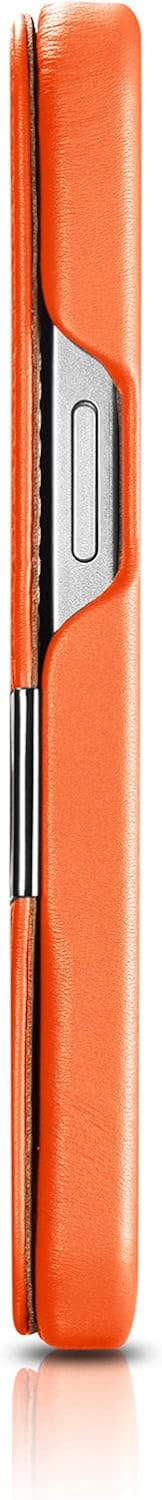 Mobiskin Hülle kompatibel mit Apple iPhone 13 (6,1 Zoll), Handyhülle mit echtem Leder, Case, Schutzh