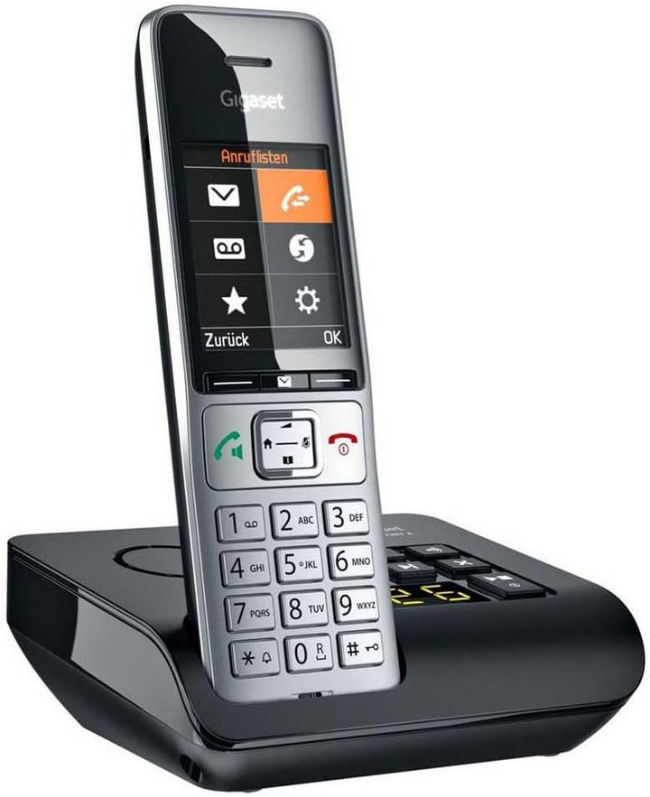 Gigaset Comfort 500A DECT, Gap Schnurloses Telefon analog Babyphone, Freisprechen, für Hörgeräte kom