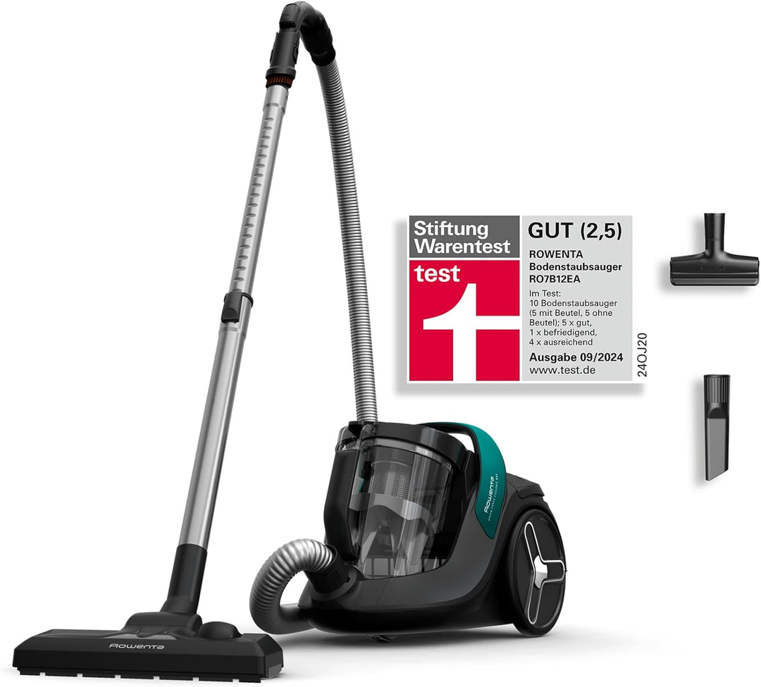 Rowenta Green Force Cyclonic Max | RO7B12 | Bodenstaubsauger ohne Beutel | 73 Dezibel | 2.5 Liter |
