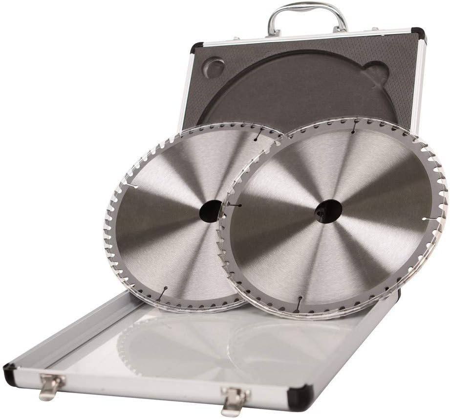 Scheppach Zubehör Kreissägeblatt Set | HW Sägeblatt-Set | 2-teilig | für Kappsäge Kappzugsäge Gehrun
