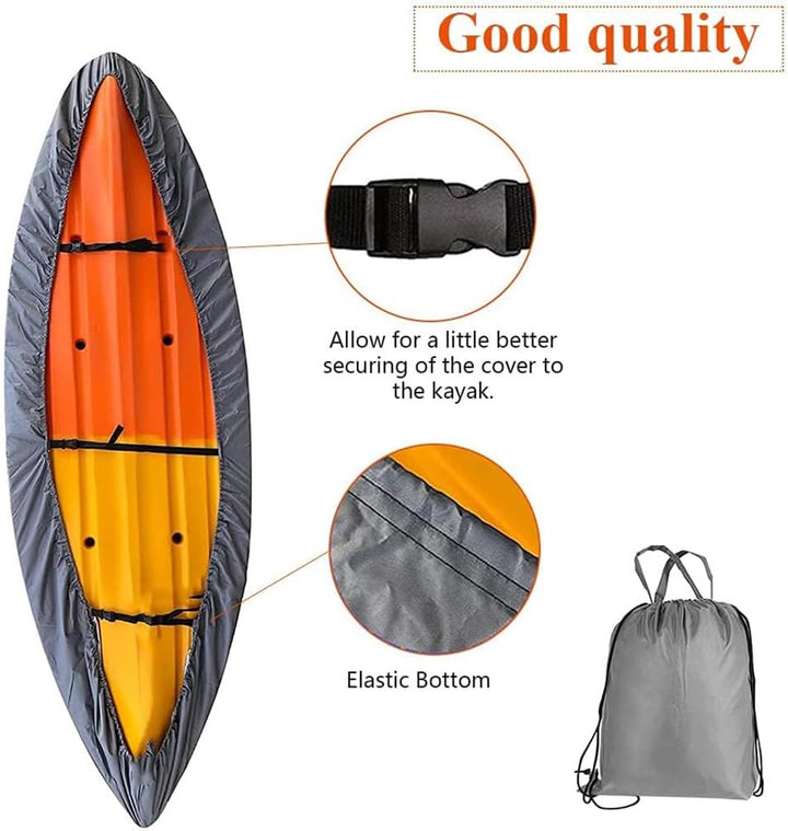 Opaltool 420D Verdickte Kajak-Kanu-Abdeckung, wasserdicht, langlebig, Kanu-Aufbewahrung, Staubschutz