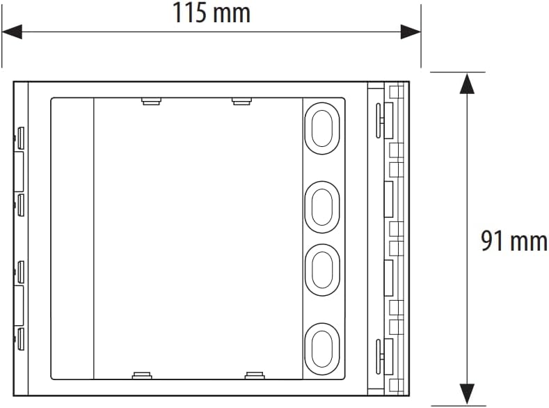 Legrand mit 4 Ruftasten für Sfera-Sprechanlagen, 1-modulig, 352000
