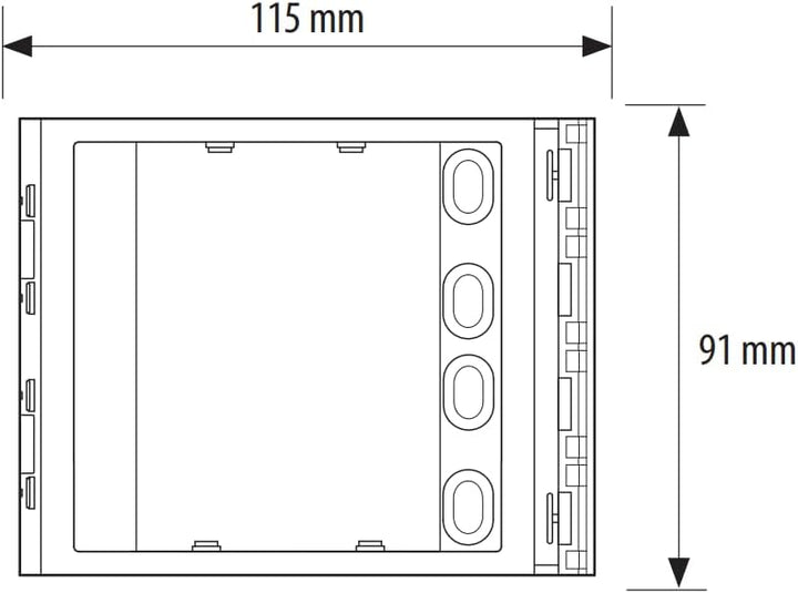 Legrand mit 4 Ruftasten für Sfera-Sprechanlagen, 1-modulig, 352000