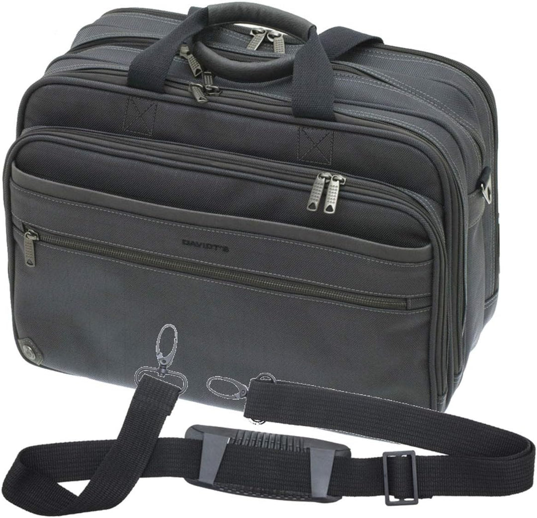 Bowatex Akten Arbeits Umhänge Tasche 43 x30x20cm Gross Grau Anthrazit Davidts