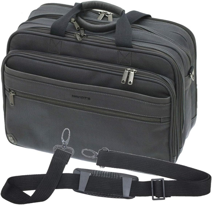 Bowatex Akten Arbeits Umhänge Tasche 43 x30x20cm Gross Grau Anthrazit Davidts