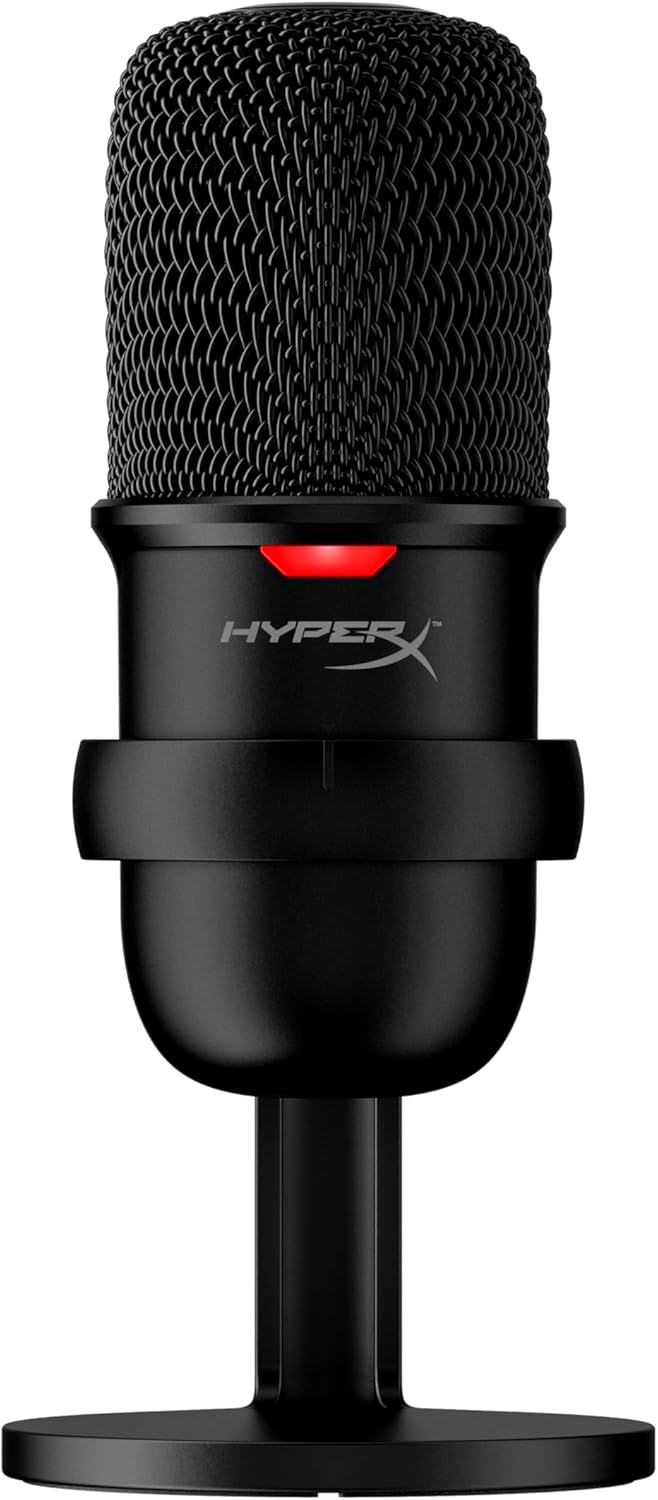 HyperX SoloCast – USB-Kondensator-Gaming-Mikrofon, für PC, PS4 und Mac, Tap-to-Mute Sensor, Kardioid
