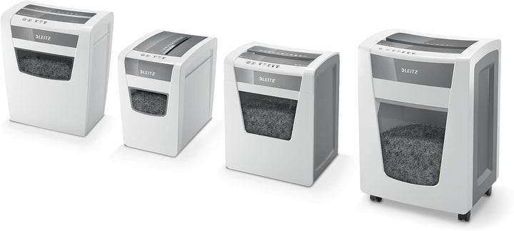 Leitz IQ Home Office Aktenvernichter, 12-10 Blatt Kapazität (70-80 g/m²), Partikelschnitt, Sicherhei