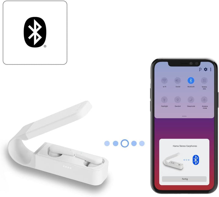Hama Bluetooth Kopfhörer "Spirit Pocket" (In Ear Kopfhörer mit Mikrofon, True Wireless Earbuds mit L