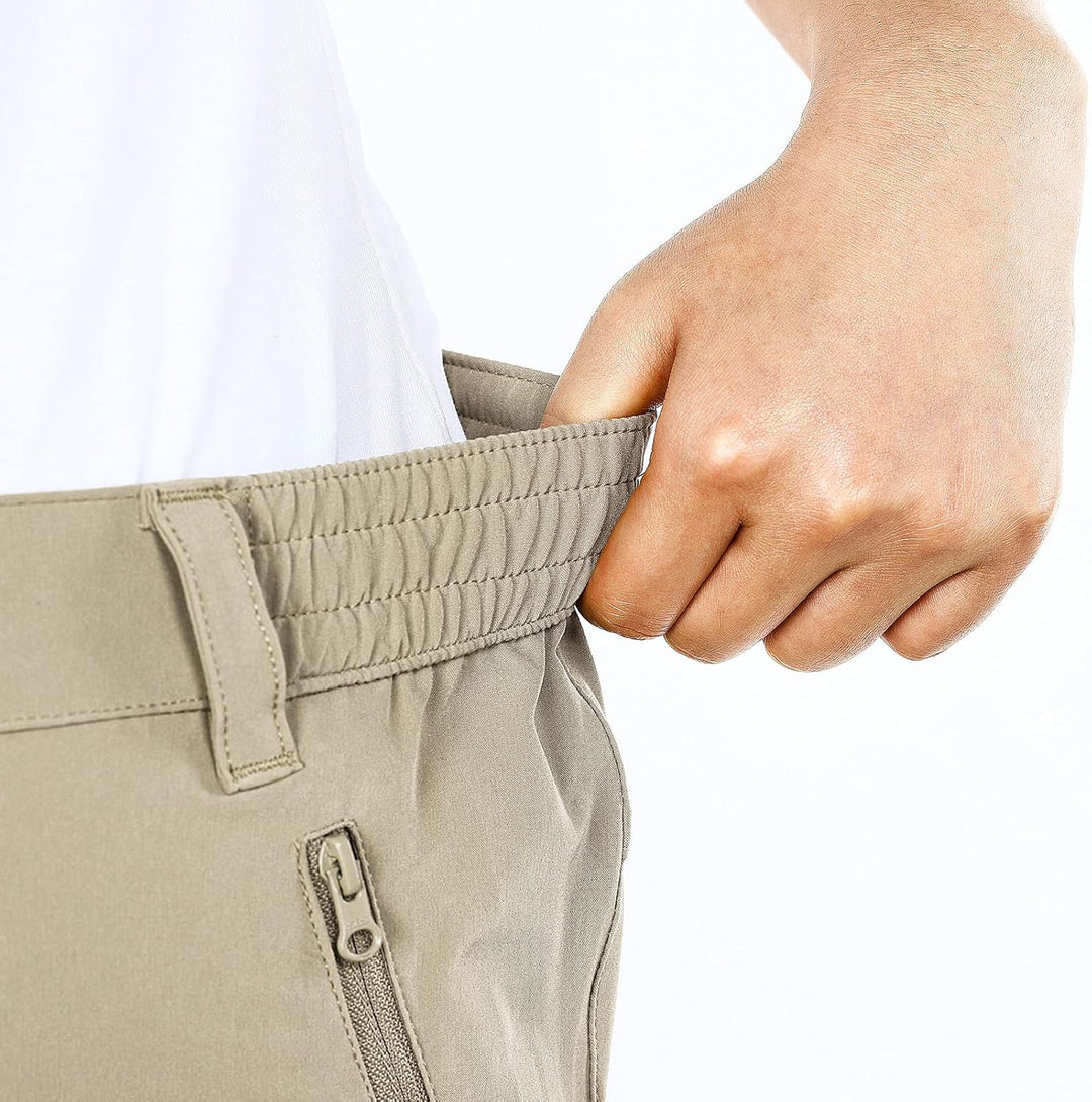 33,000ft Wanderhose Damen Kurz, Cargo Shorts Bermuda Stretch Leichte Laufshorts Sommer UPF50+ Kurze