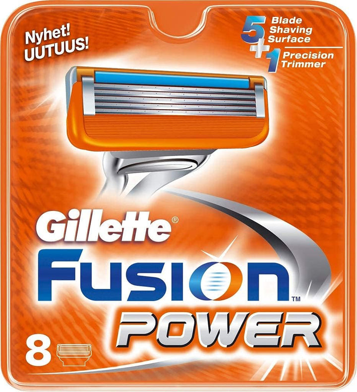 Auslaufmodell Gillette Fusion Power RasierKlingen, 8 Stück (2014-Edition) 8 stück (1er Pack), 8 stüc
