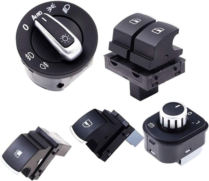 HZTWFC Fensterspiegel Scheinwerfer Tankschalter OEM # 5ND941431B 5ND959855 5ND959565B 5K3959857 1KD9