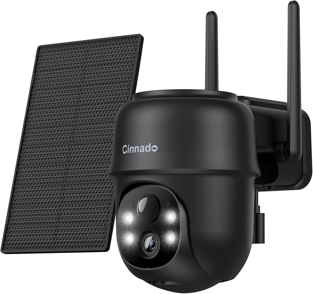 Cinnado überwachungskamera aussen akku solar - 2K kamera überwachung aussen wlan kabellos solarpanel