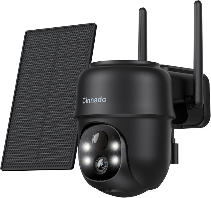 Cinnado überwachungskamera aussen akku solar - 2K kamera überwachung aussen wlan kabellos solarpanel