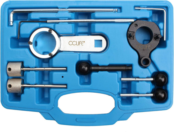 CCLIFE Motor Einstellwerkzeug Arretierwerkzeug Steuerzeiten Werkzeug Diesel Kompatibel mit VAG VW Au