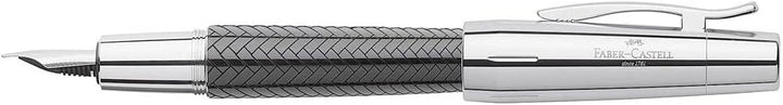 Faber-Castell 148241 - Füllfederhalter e-motionl Edelharz Parkett, Feder: F, inklusive Geschenkverpa