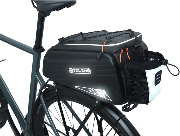 HOMPER Fahrradtaschen,wasserdichte Gepäckträgertasche Fahrrad Kofferraumtasche,9L Eva Berg Fahrrad R