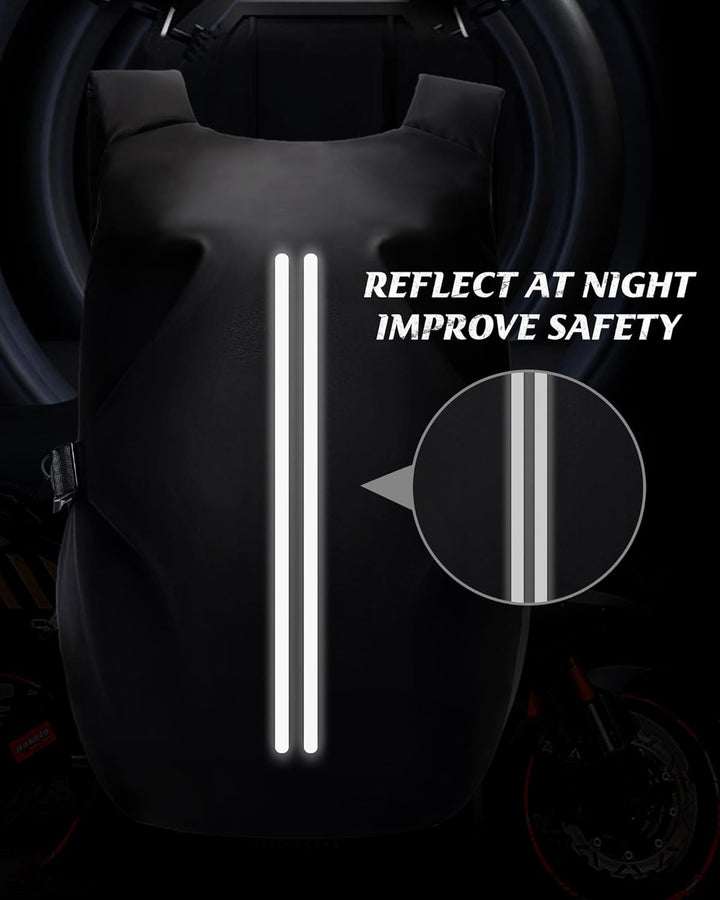 HYC00 Motorradrucksäcke für Herren Damen, Motorradrucksack Wasserdichter Helmrucksack, Rucksack Moto