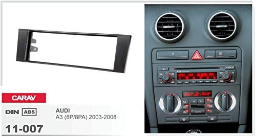 CARAV 11-007-a-12 DIN Autoradio Radioblende Set mit Aktiv Adapter für A3 (8P/8PA) 2003-2008