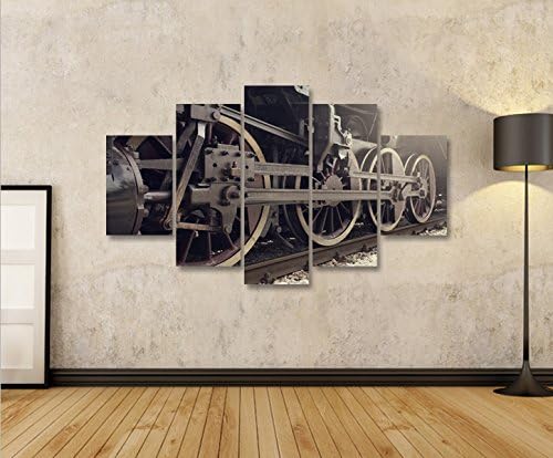 islandburner Bild Bilder auf Leinwand Dampflok alte Lokomotive MF XXL Poster Leinwandbild Wandbild D