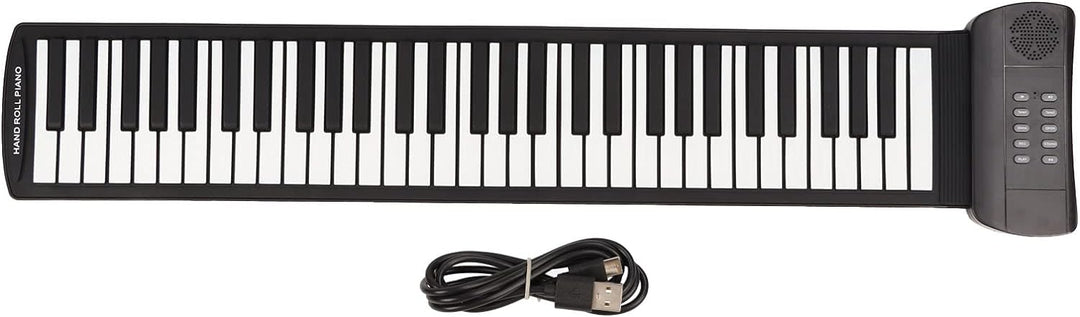 Roll Up Piano, 61 Tasten Tragbares Elektronisches Keyboard Faltbares Bluetooth MIDI Keyboard Piano f