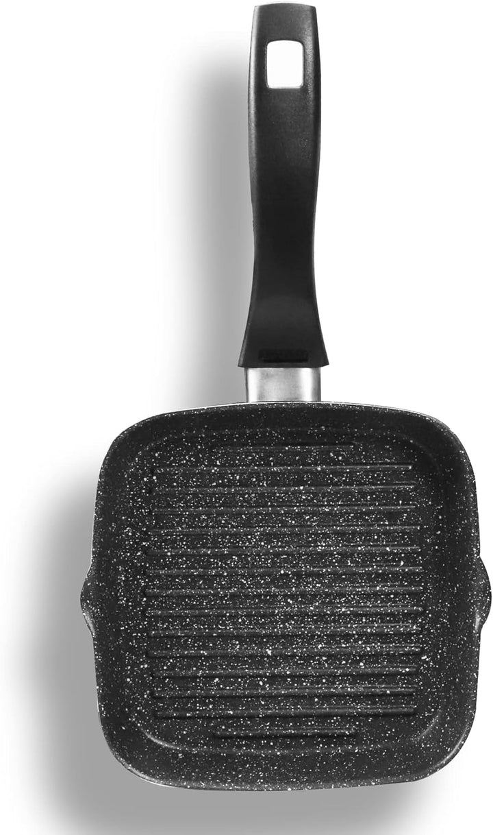 STONELINE® Grillpfanne 16 x 16 cm, mit 2 Ausgüssen 16 cm Classic, 16 cm Classic