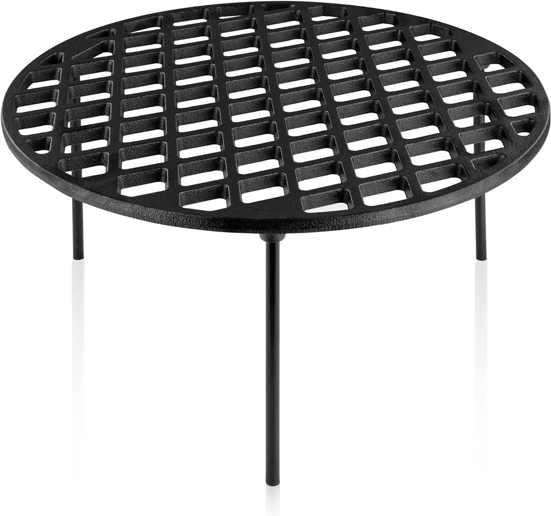 BBQ-Toro Gusseisen Grillrost Ø 40 cm mit 3 Beinen | rund | Dutch Oven Untersetzer, Grill Zubehör | D