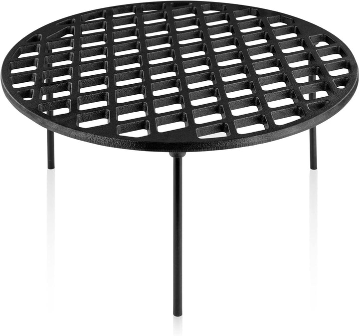 BBQ-Toro Gusseisen Grillrost Ø 40 cm mit 3 Beinen | rund | Dutch Oven Untersetzer, Grill Zubehör | D