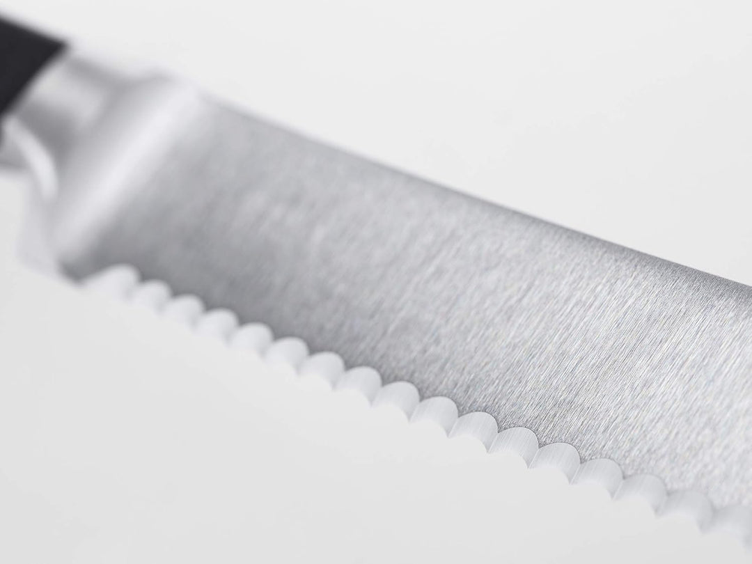 WÜSTHOF Classic Messersatz mit 3 Messern, Schwarz,silber Koch-, Brot- und Gemüsemesser, Koch-, Brot-