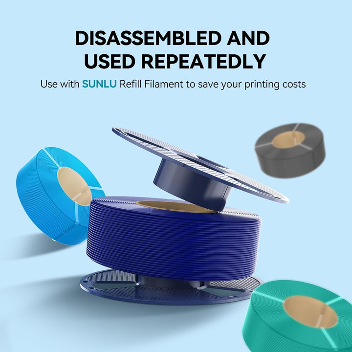 SUNLU PLA Filament 1.75mm,Sauber Gewickelt 3D Drucker Filament PLA 1.75mm,Massgenauigkeit +/- 0,02mm