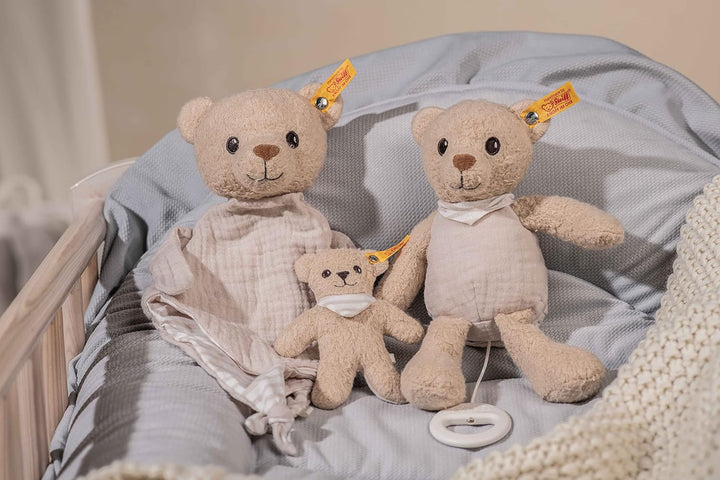 Steiff Kuscheltier GOTS Noah Teddybär Schmusetuch, Süsses Stofftier, Jungen, Mädchen & Babys ab 0 Mo