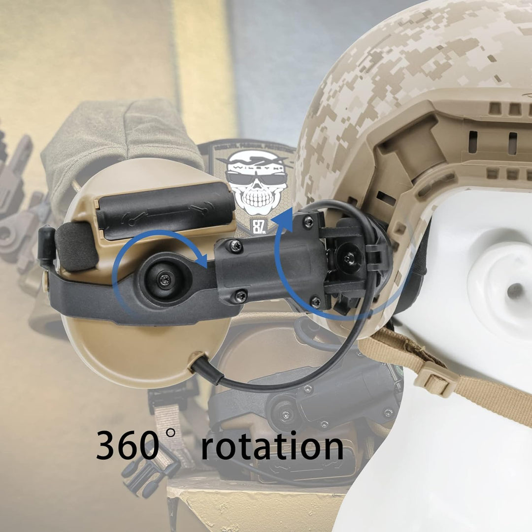 Hearangel ARC Rail Adapter Accessoires für Comta II Comta III Taktische Headsets (BK), BK