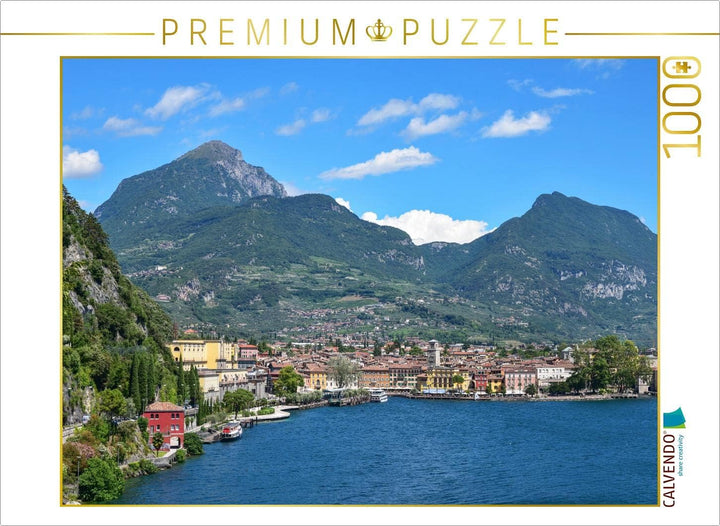 CALVENDO Puzzle Blick auf Riva del Garda 1000 Teile Lege-Grösse 64 x 48 cm Foto-Puzzle Bild von Susa