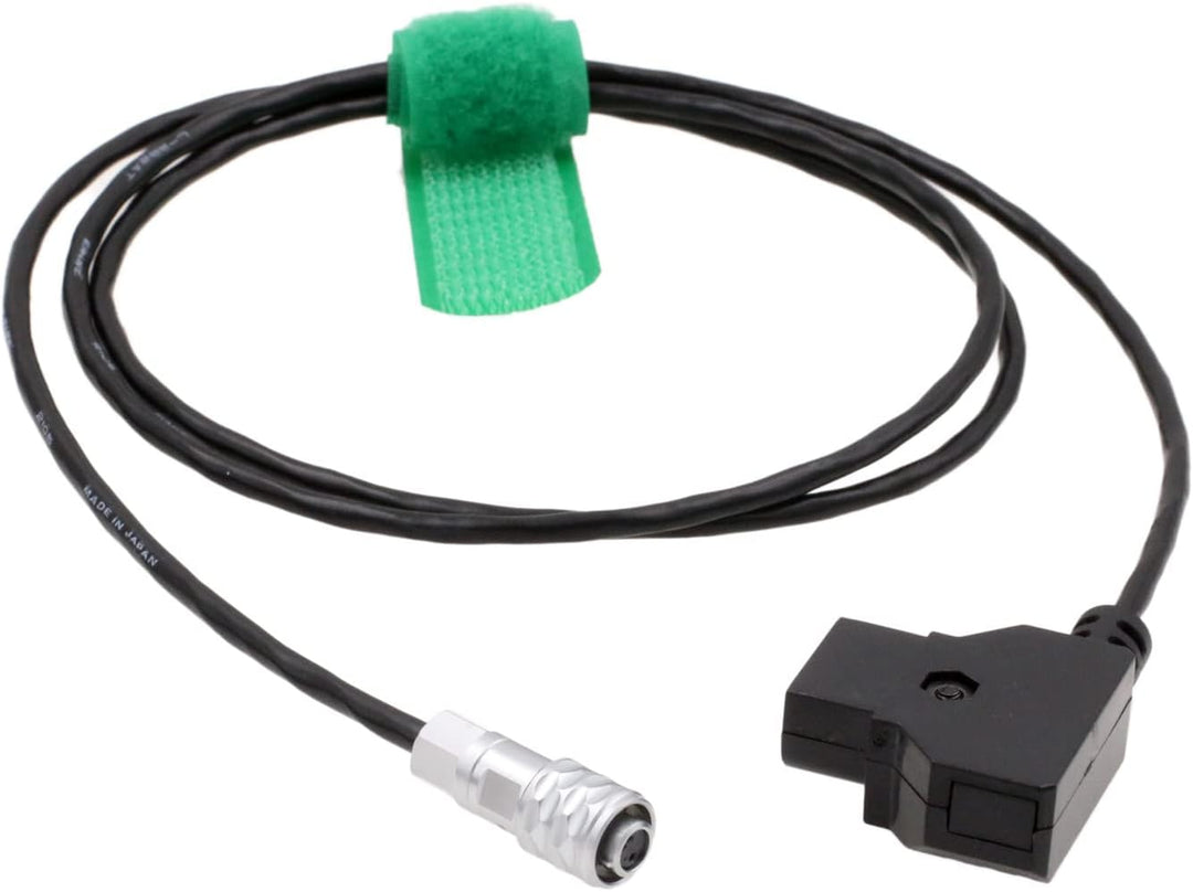 HangTon BMPCC 4K 6K Pro 2 Pin D-Tap P-Tap Stromkabel für Blackmagic Design Stativ Gimbal 2M, V-Mount