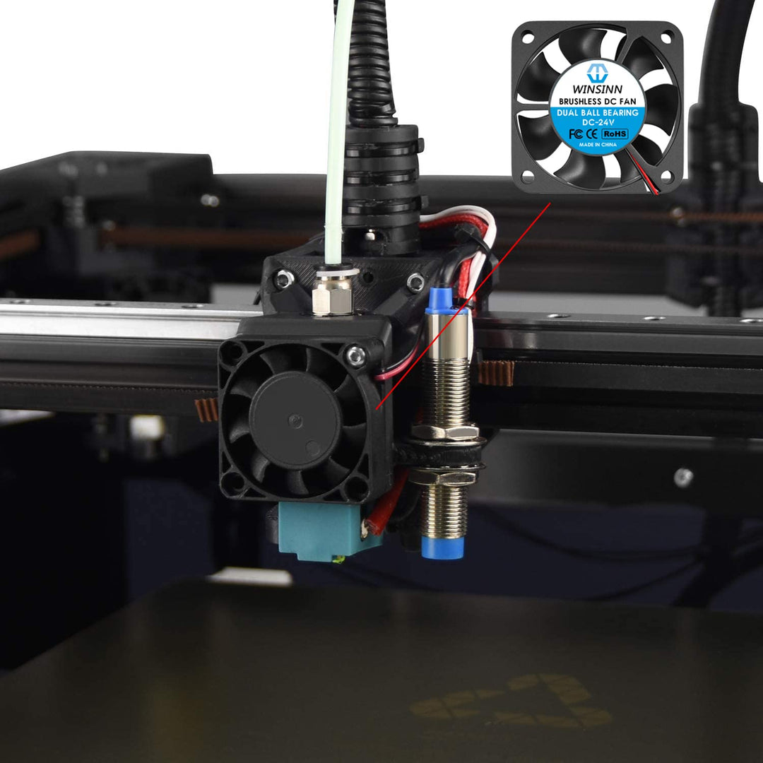 WINSINN 40 mm Lüfter 5 V, 3D-Drucker Micro 5 Volt Lüfter 4010 Doppelkugellager, bürstenlose Kühlung