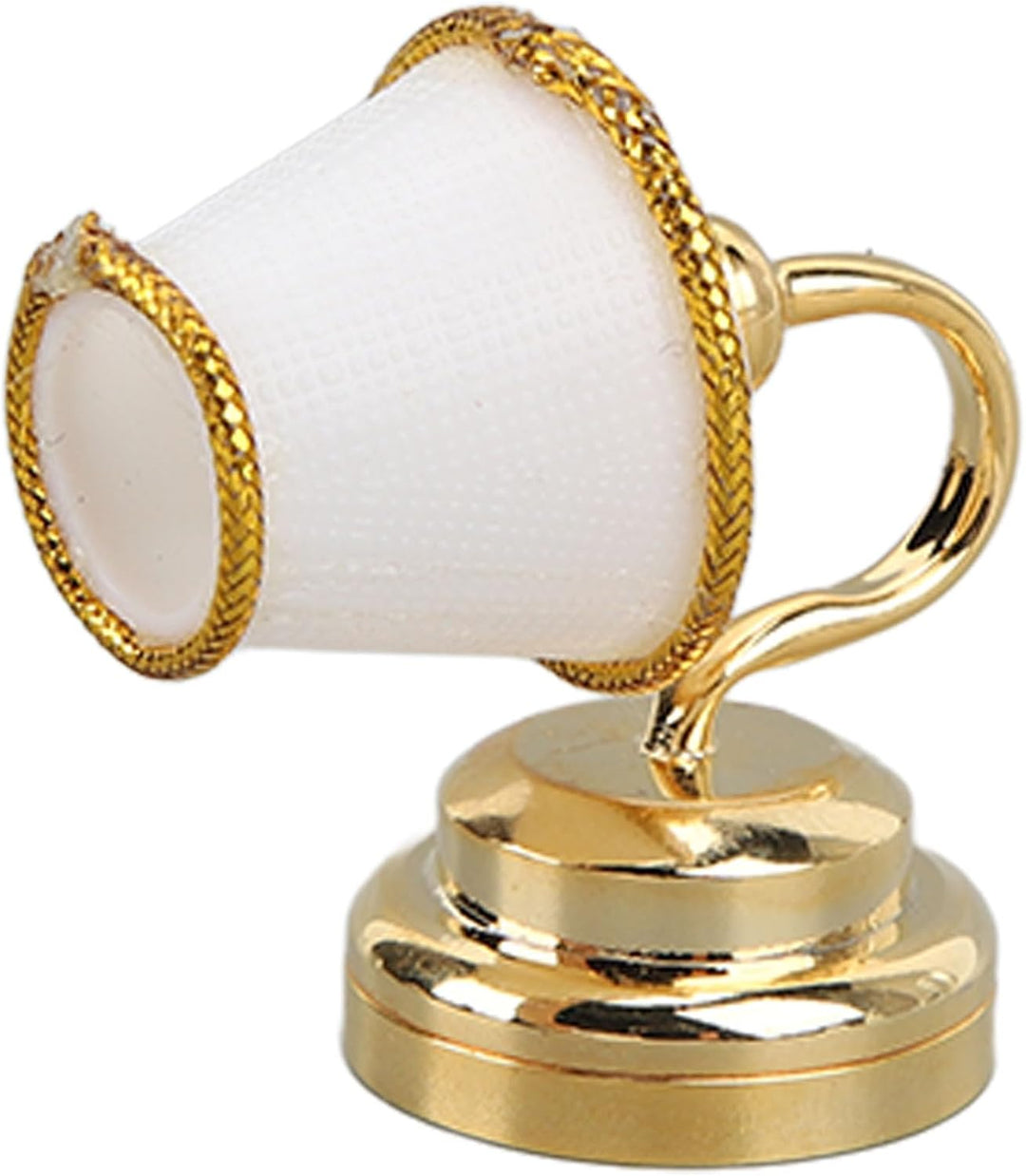 Miniatur-Wandlampe aus Metall für Puppenhaus, Mini-LED, warm, Wandleuchte, für Puppenhaus-Dekoration