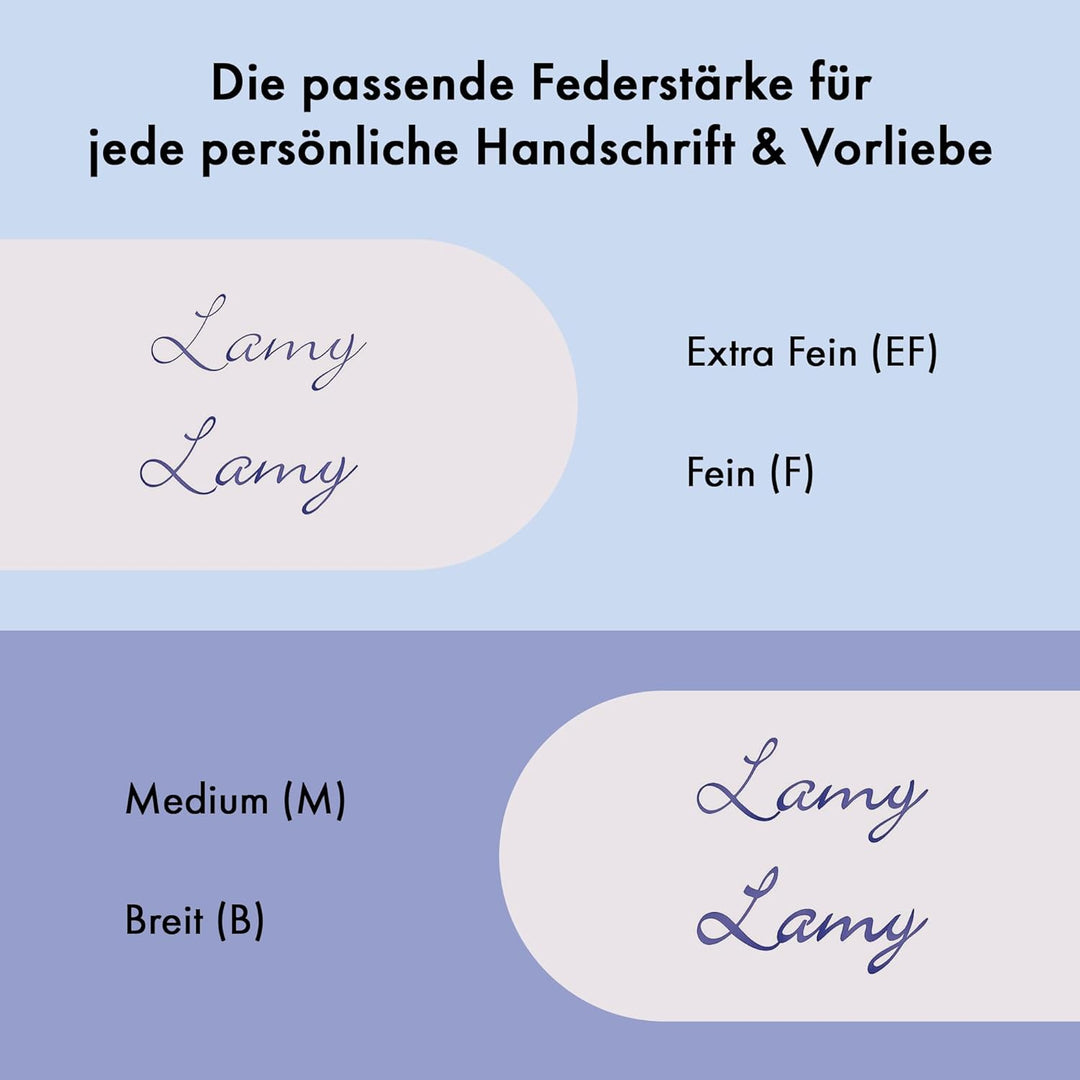 LAMY studio Füllhalter 065 - Füller aus rostfreiem Edelstahl, strichmattiert in der Farbe Silber mit
