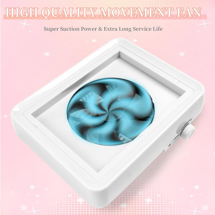 Staubabsaugung für Nägel mit Filter & Lampe,Professionelle nagelstaubsauger Nagel Staubabsaugung Sta