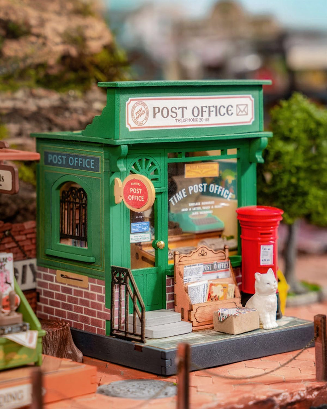 Rolife DIY Miniature House Miniatur Haus Bausatz Selber Bauen Deko für Schreibtisch oder Bücherregal