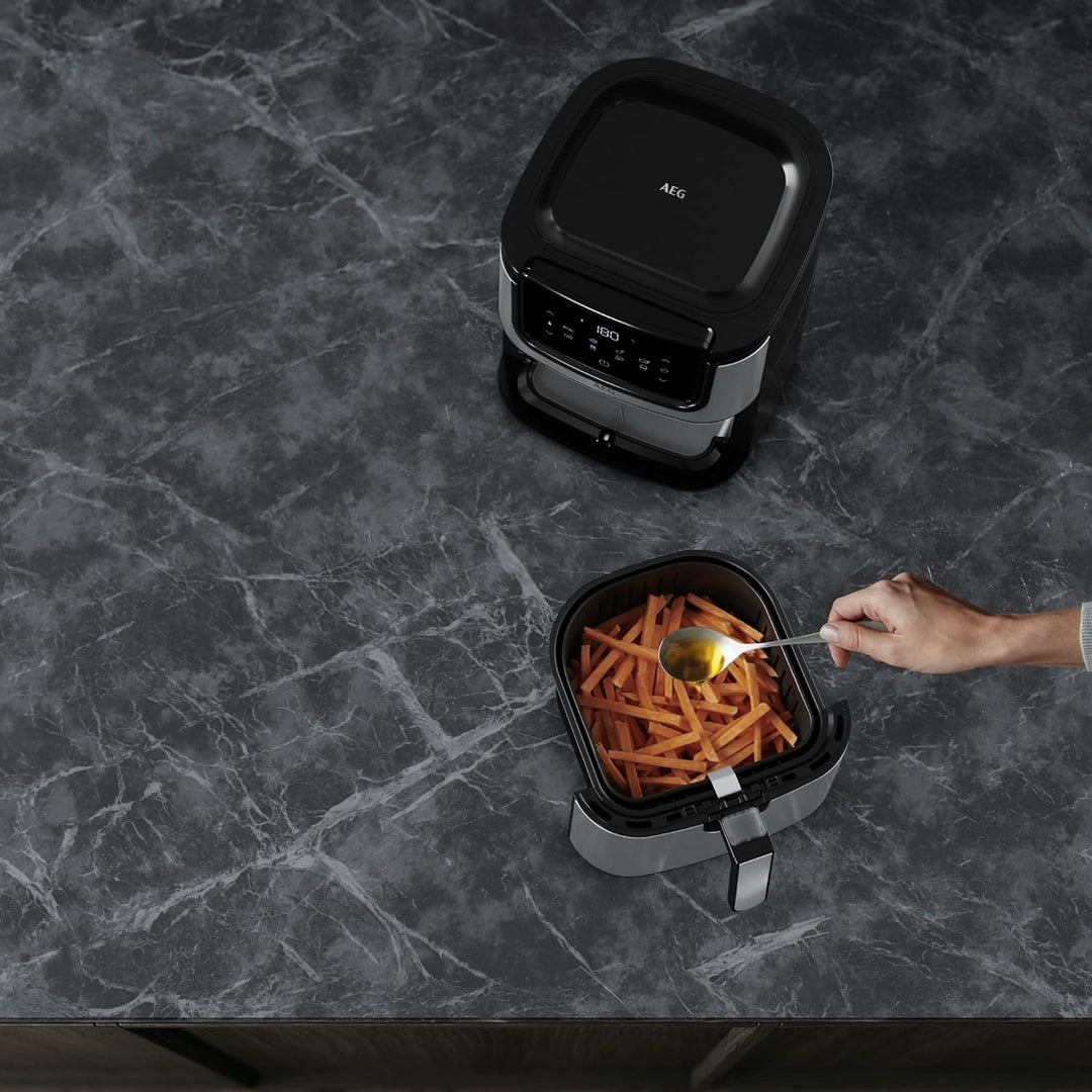AEG AF6-1-4ST Heissluftfritteuse / Frittieren / Grillen / Braten / Backen ohne/wenig Öl / 8 Programm