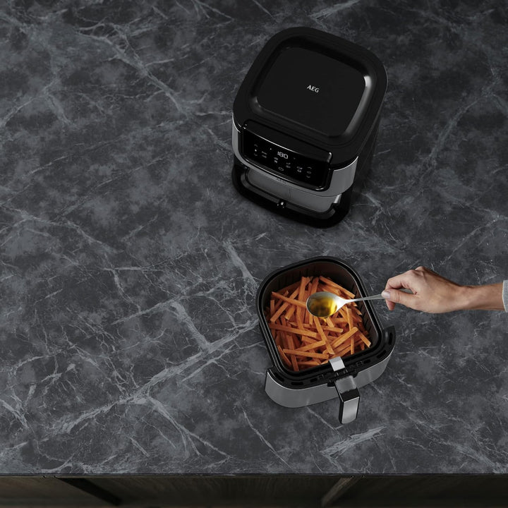 AEG AF6-1-4ST Heissluftfritteuse / Frittieren / Grillen / Braten / Backen ohne/wenig Öl / 8 Programm