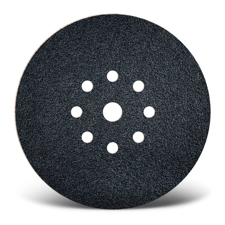 MENZER Black Klett-Schleifscheiben, 225 mm, 9-Loch, f. Trockenbauschleifer, Siliciumcarbid (10 Stk.)